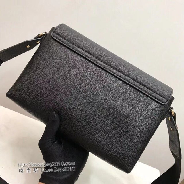 Burberry專櫃新款包包 巴寶莉Vintage布格紋拼皮革Note斜背包  db1236